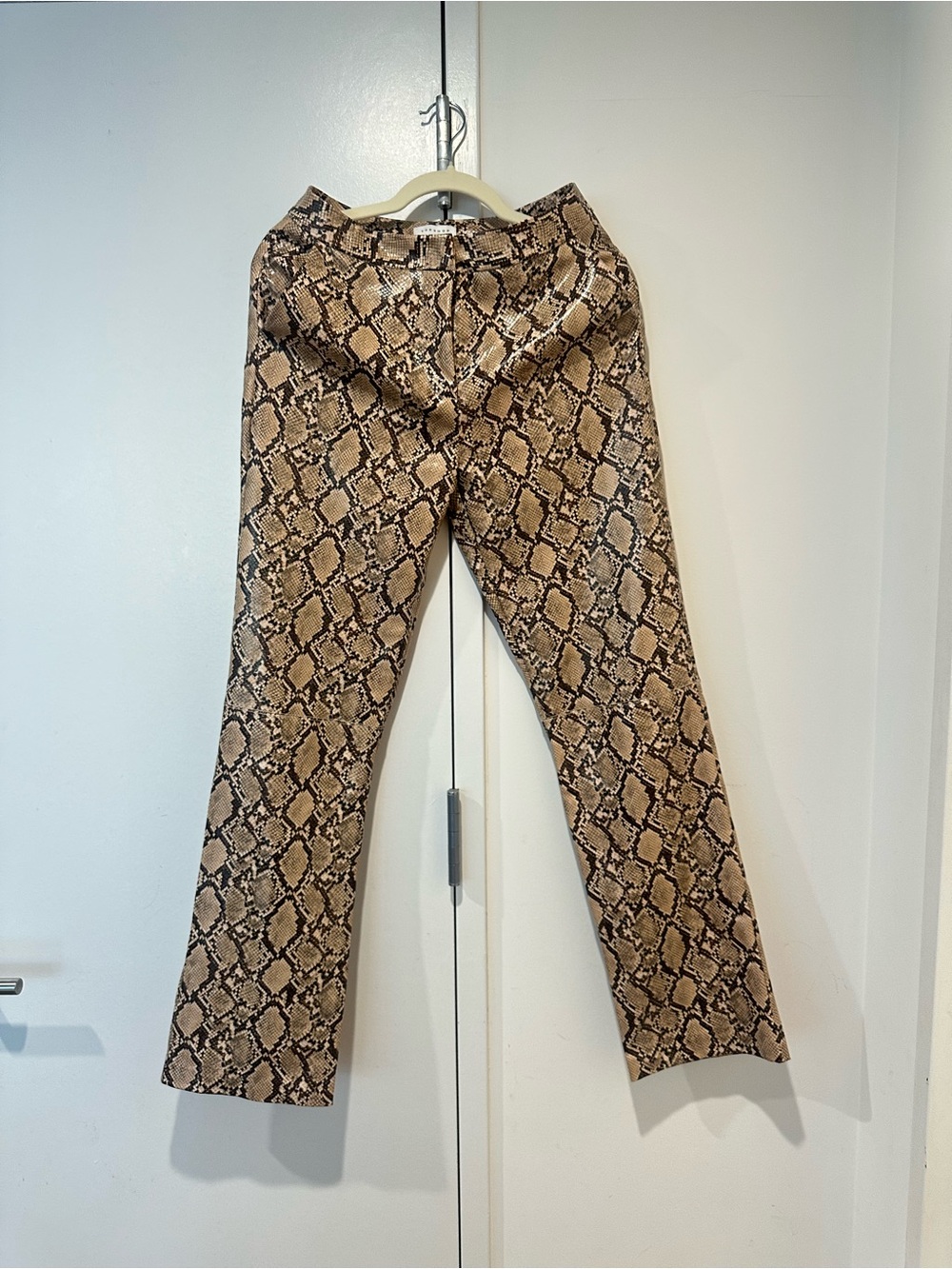 Topshop Brown & Black Snake-Print Pants